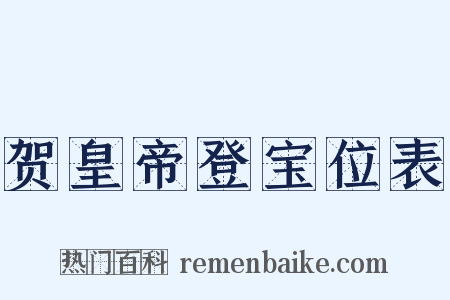 贺皇帝登宝位表是什么意思的图片